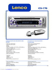 LENCO CS-176 Specifications