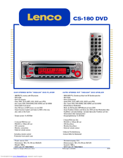 LENCO CS-180 DVD - Brochure