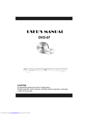 Lenco DVD-07 User Manual