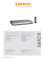LENCO DVD-51 Specifications