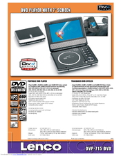 LENCO DVP-715 Specifications