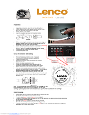 LENCO L-80 USB - Quick Manual