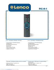 LENCO RC-8-1 Specifications