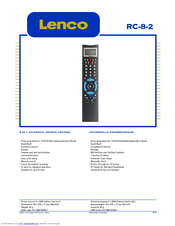 LENCO RC-8-2 Specifications