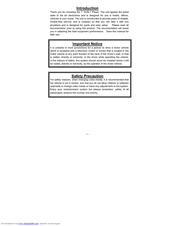 LENCO TFT-720 Manual