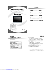 LENCO TFT-920 Instruction Manual