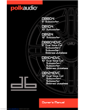 POLK AUDIO DB804DVC Manual