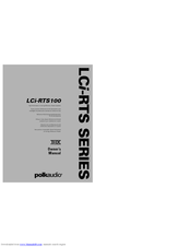 POLK AUDIO RTS100 Owner's Manual