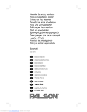 PALSON BASMATI Operating Instructions Manual