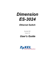 ZyXEL Communications Dimension ES-3024 User Manual