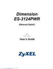 ZyXEL Communications Dimension ES-3124PWR User Manual