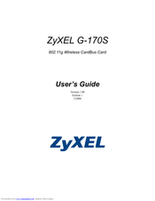 ZyXEL Communications G-170S User Manual