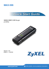 ZyXEL Communications MAX-506 -  V1.00 Quick Manual