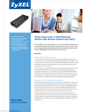ZyXEL Communications MES-3528 - Brochure