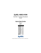 ZyXEL Communications NBG-415 Quick Start Manual