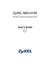 ZyXEL Communications NBG-415N -  V1.00 User Manual