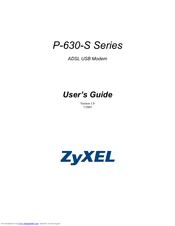 ZyXEL Communications P-630-S Series User Manual
