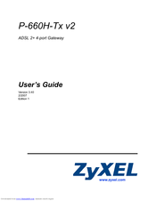 ZyXEL Communications P-660H-TX V2 - VERSION 3-40 User Manual