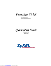 ZyXEL Communications P-791R Quick Start Manual