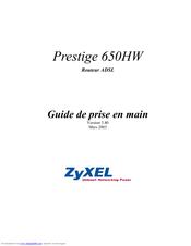 ZyXEL Communications P650HW-FR Manual De Prise En Main