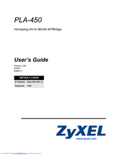 ZyXEL Communications PLA450 Series User Manual