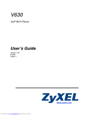 ZyXEL Communications V-630 User Manual