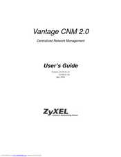 ZyXEL Communications VANTAGE CNM 2.0 - User Manual