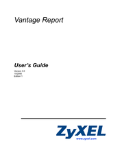 ZyXEL Communications VANTAGE REPORT - V3.0 User Manual