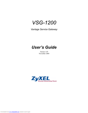 ZyXEL Communications VSG-1200 User Manual
