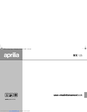 APRILIA MX 125 Manual
