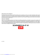APRILIA SCARABEO 50 4T 4V Manual