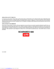 APRILIA SCARABEO 500 - 2008 Manual