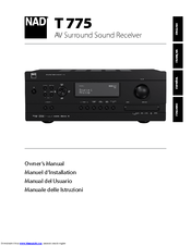 NAD T775 HD Owner's Manual