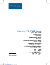PLANTRONICS CALISTO P210 MOC Quick Start Manual