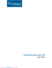 PLANTRONICS DISCOVERY 925 User Manual