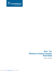 PLANTRONICS Savi Go WG100/B User Manual