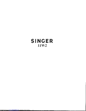 SINGER 11W2 Instructions For Using Manual