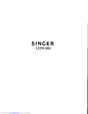 SINGER 133W100 Instructions For Using And Adjusting