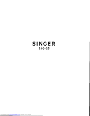 SINGER 146-33 Instructions For Using And Adjusting