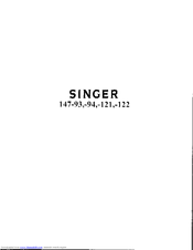 SINGER 147-94 Instructions For Using Manual