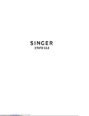SINGER 150W161 Instructions For Using And Adjusting
