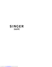 SINGER 1669U Instruction Manual