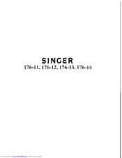 SINGER 176-14 Manual