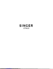 SINGER 17W15 Instructions Manual