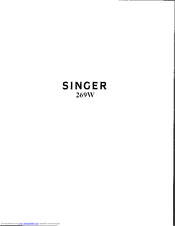 SINGER 269W Essential Adjustments