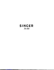 SINGER 33-51 Instructions For Using And Adjusting
