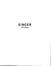SINGER 35-2 Instructions Manual