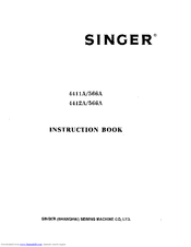 SINGER 4412A566A Instruction Book