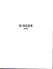 SINGER 469U Operator's Manual