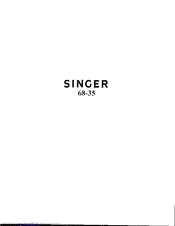SINGER 68-35 Instructions For Using And Adjusting